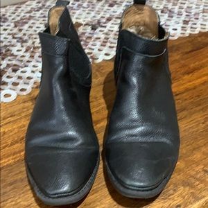 Sofft black leather booties